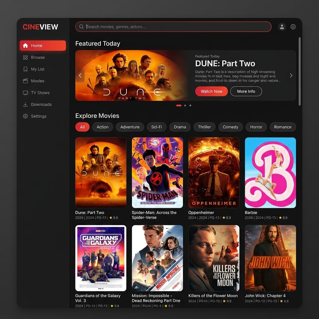 CineView Movie App